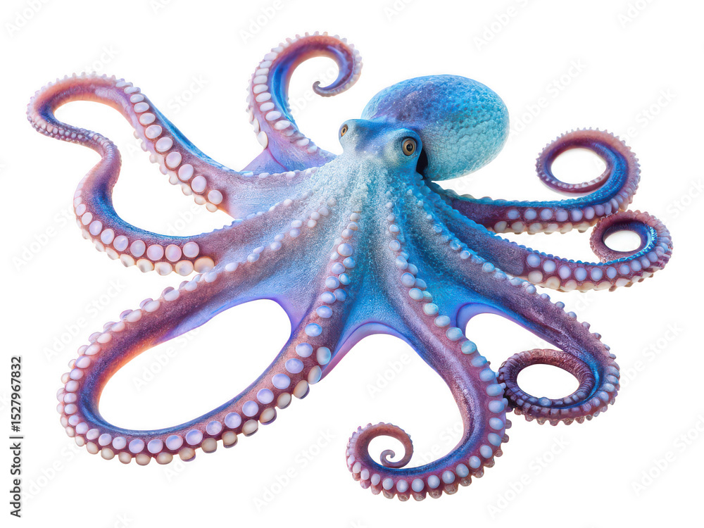 Obraz premium giant pacific octopus png large octopus png marine animal png cephalopod creature png ocean wildlife png deep sea octopus png exotic aquatic life png transparent background image