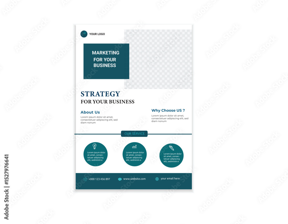Naklejka premium Corporate Business Flyer Design