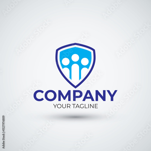 security and insurance logo vector design and illustration