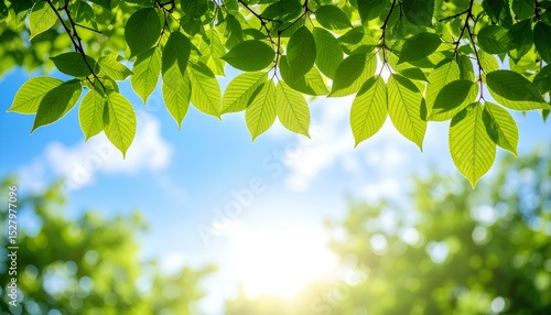 green leaves on a sunny day