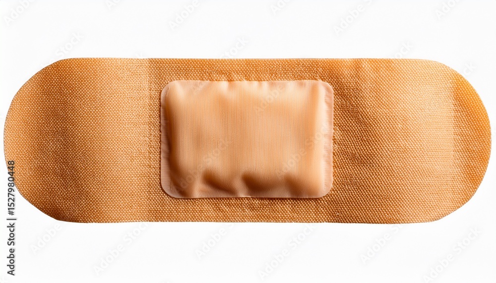 Obraz premium beige sticking plaster isolated