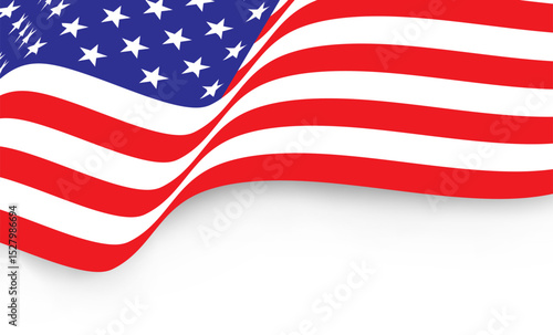 American flag. Fag of the United States. independence day