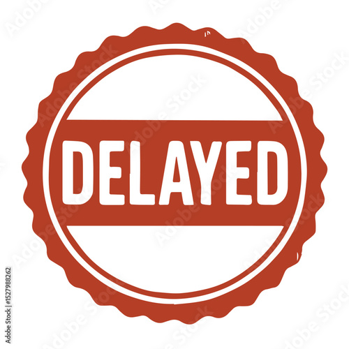 seal delayed icon stamp frame vector on white background
Vector seal on white background