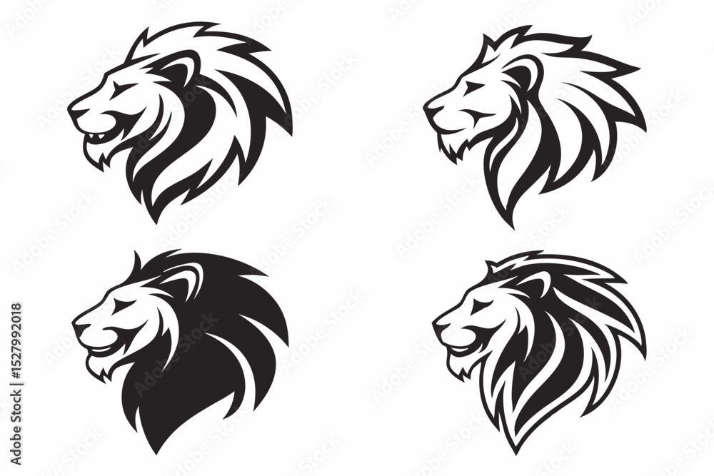 Obraz premium lion head icon