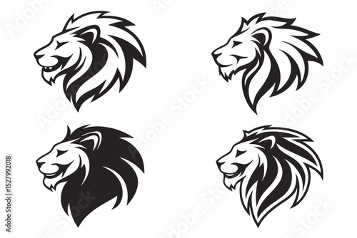 Wallpaper Mural lion head icon Torontodigital.ca