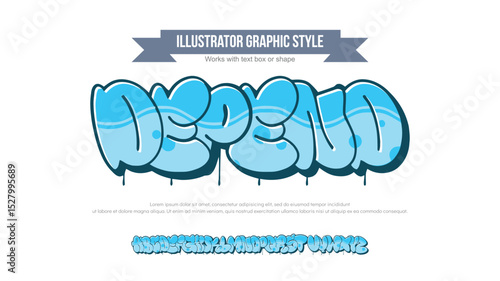 Depend, Graffiti font text effect, spray and street text style	