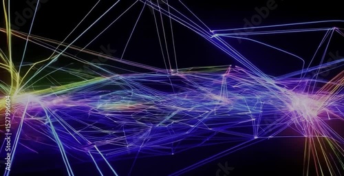abstract light background Abstract digital network connections flowing, glowing lines, futuristic technology background, seamless loop.” or “Data stream visualization, geometric patterns, light 