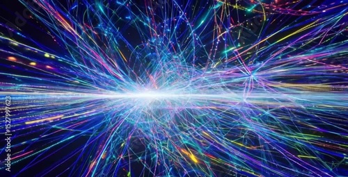 abstract blue background Abstract digital network connections flowing, glowing lines, futuristic technology background, seamless loop.” or “Data stream visualization, geometric patterns, light trails,
