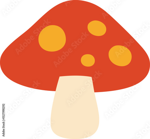 Enchanted Mushroom Illustration