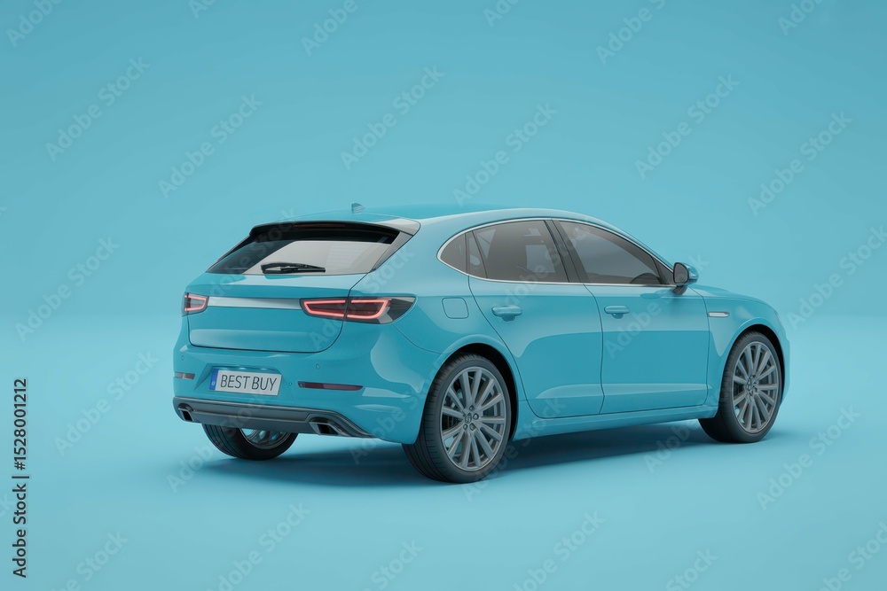 a car with the best buy on the back, with empty blank space for text copy space or mockup design, high detail, 8k a car with the best buy on the back, with empty blank space for text copy space or mockup design, high detail, 8k