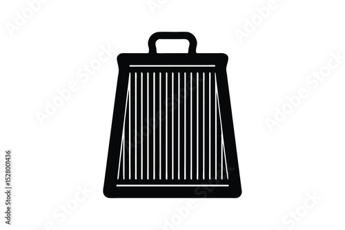 silhouette of a washboard.eps