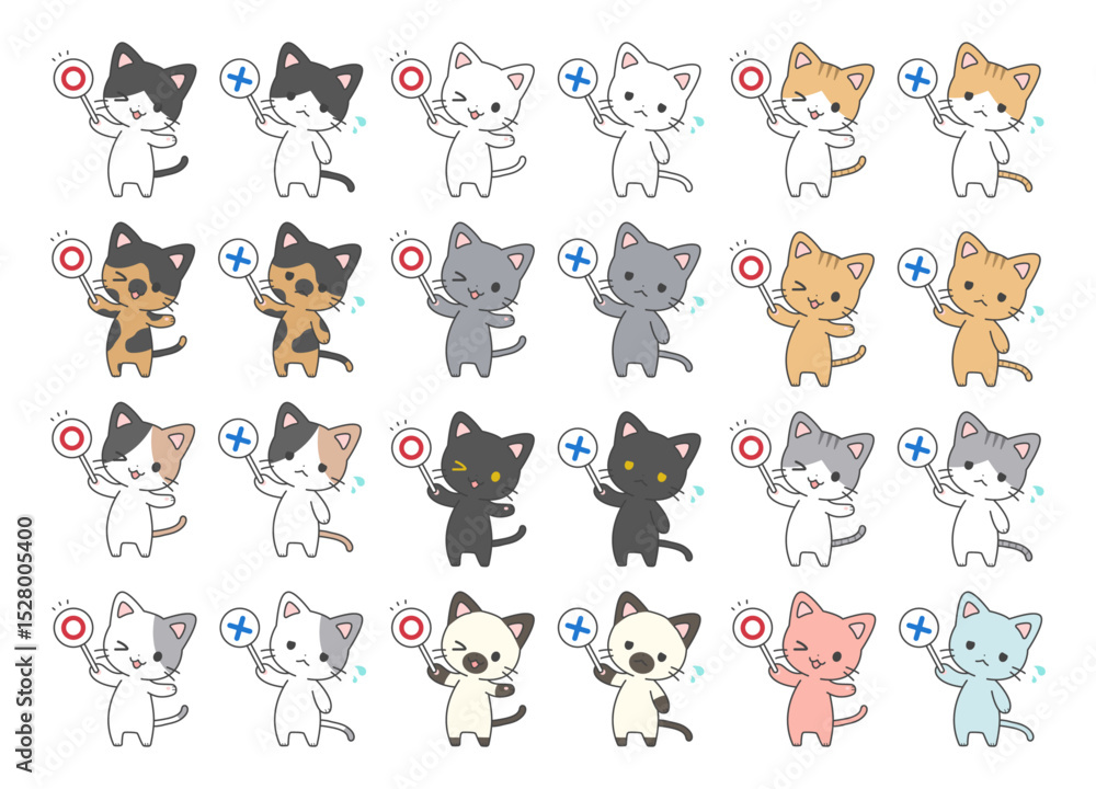 〇×クイズ猫セット 〇×クイズ猫セット