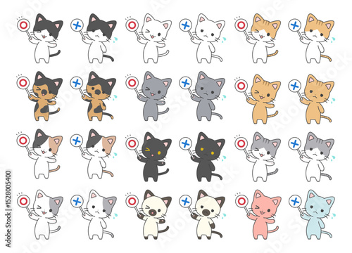 〇×クイズ猫セット