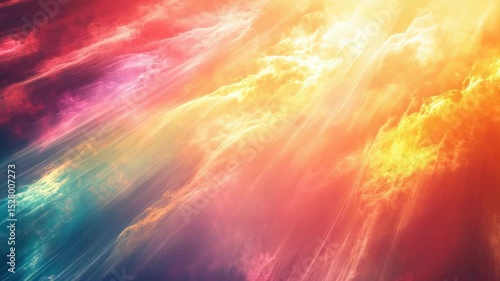 Wallpaper Mural Abstract colorful nebula clouds with vibrant and bright light streaks background Torontodigital.ca