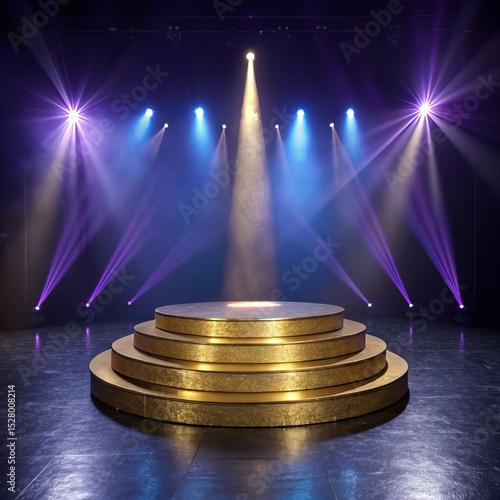 Minimal Empty Round Podium Stage – Exhibition or Showcase Template