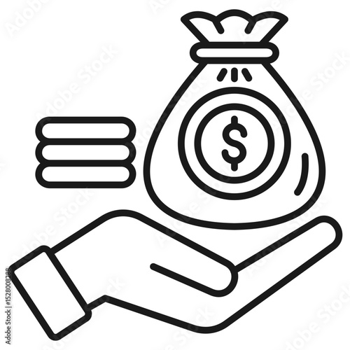 Earning Outline Icon