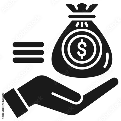 Earning Glyph Icon