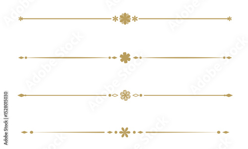  Text dividers. set of Vintage decorative lines. Separator vintage. decorative line. Vector illustration