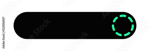 Futuristic lower third interface illustration. Overlay design element. Neon user interface.