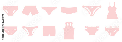 lingerie female panty woman's bikinis vector