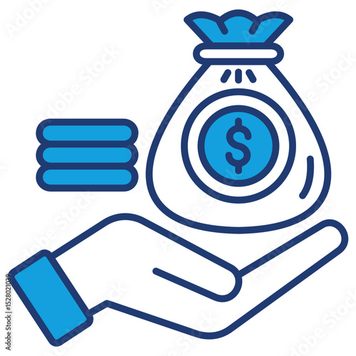 Earning Blue Icon