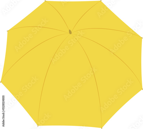 Yellow Umbrella Vector Illustration