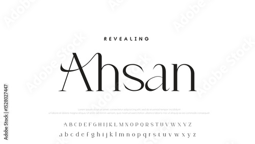 Luxury alphabet letters font and number. Typography elegant wedding classic lettering serif fonts decorative vintage retro concept. vector illustration