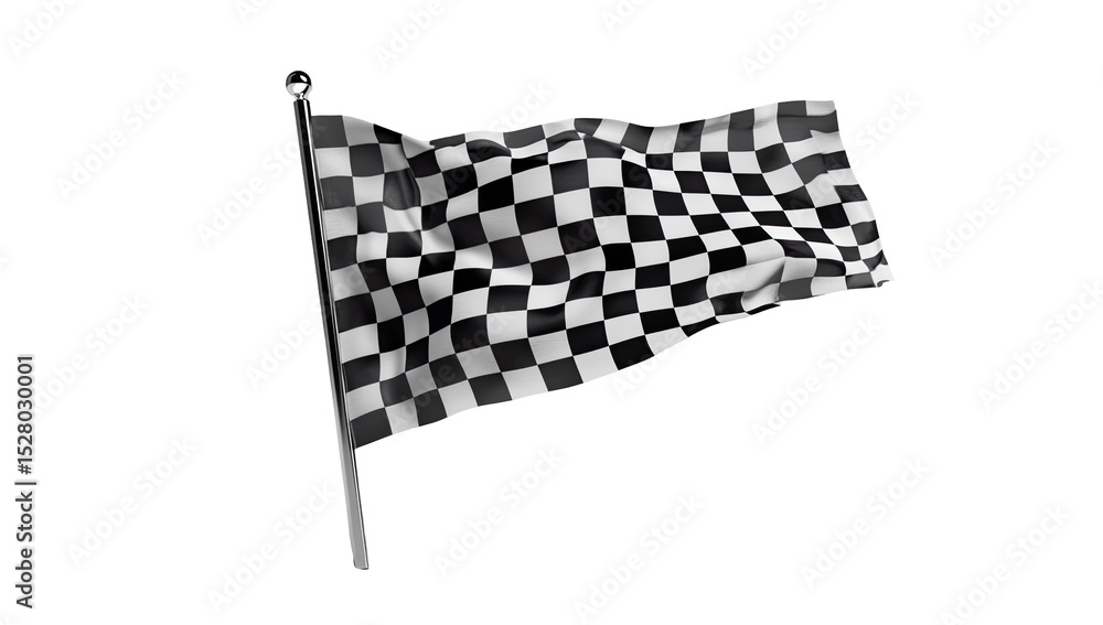 Fototapeta premium Checkered Flag Waving (1)