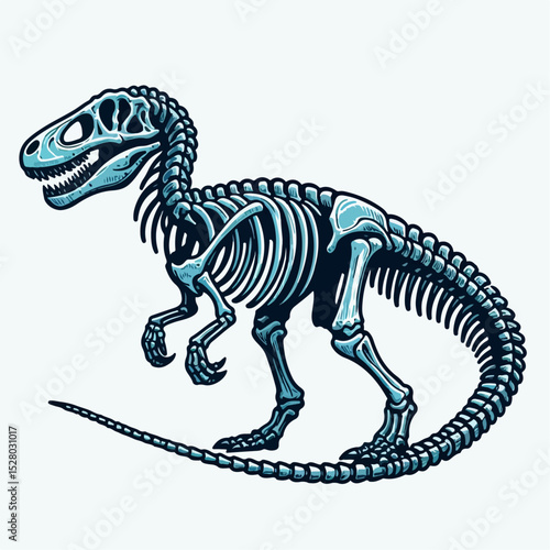 dinosaur skeleton illustration 