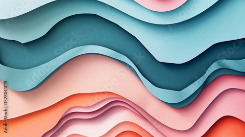 Abstract Layers with Colorful Contours