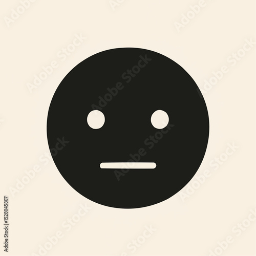 Smiling face vector icon with a happy emotion design