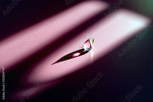 Minimalist bird in light and shadow composition