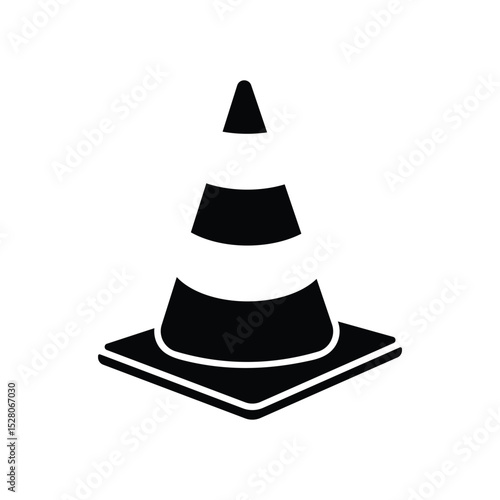 Traffic cone icon useful for mobile app and web design
