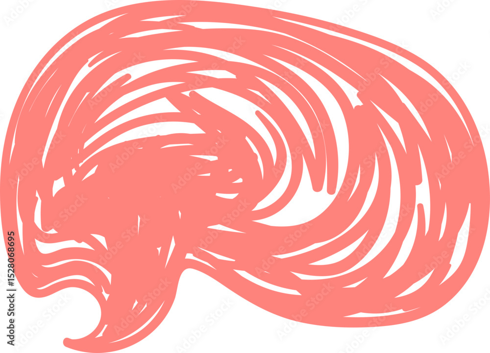 Naklejka premium Speech bubbles with crayon or chalk texture