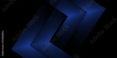 Black minimal empty background with gray lines.Geometric background, weave pattern.Modern graphic design element lines style concept