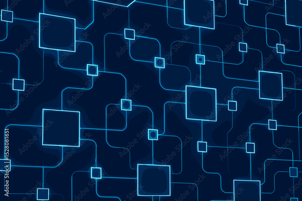 Futuristic Glowing Circuit Connection Digital Data Network Background Illustration Futuristic Glowing Circuit Connection Digital Data Network Background Illustration