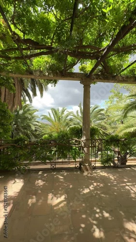 Wallpaper Mural Granada, Spain - Historic garden of Carmen de los Mártires is tranquil, romantic garden with palms located at Alhambra hill Torontodigital.ca