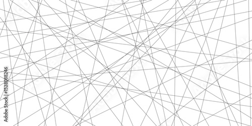 abstract black lines with white background.Creative and geometric shape with white luxury pattern and paper texture design in illustration with white line background.	