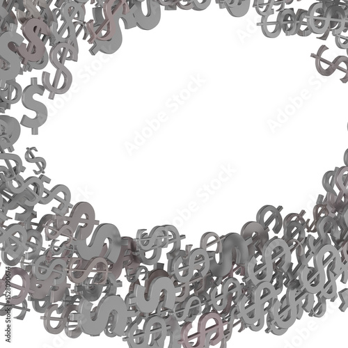 US Dollar sign symbols 3d c...
