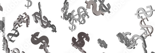 US Dollar sign symbols 3d c...