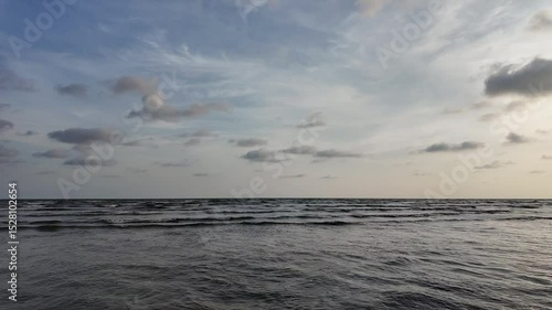 Sea scene in the evening