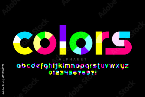 Colorful original style fon...