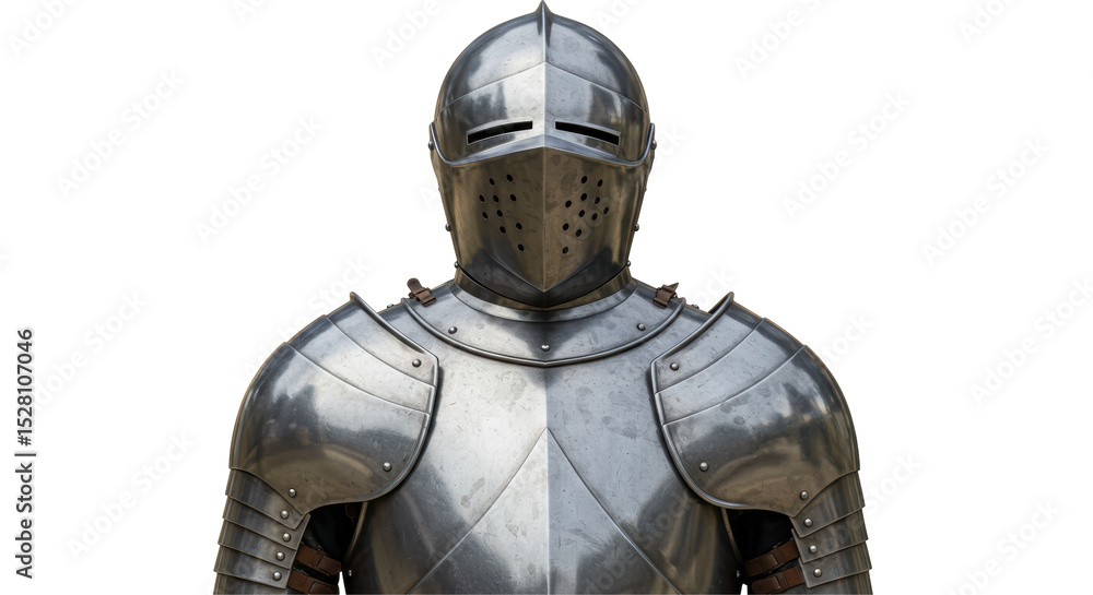 Isolated Full Body Armor with Visor Isolated Full Body Armor with Visor