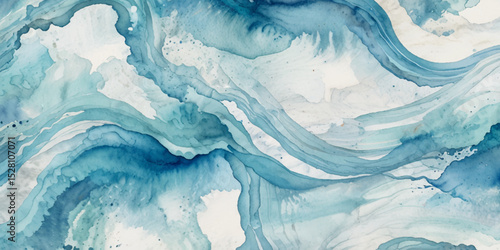 
Beautiful soft blue sea water, ocean wave background. Soft blue and white hand printed creative marble texture ocean background.
