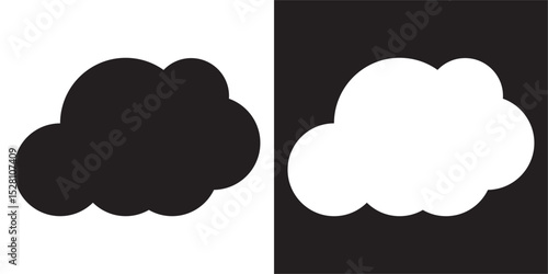 Cloud icon. Cloud weather sign collection. Vector illustration. EPS 10/AI