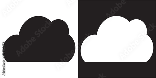 Cloud icon. Cloud weather sign collection. Vector illustration. EPS 10/AI