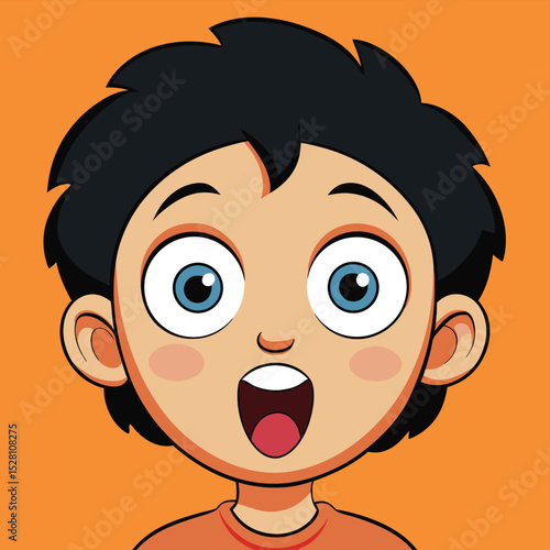 A child's eyes widening in pure wonder and amazement, conveying innocent delight.
