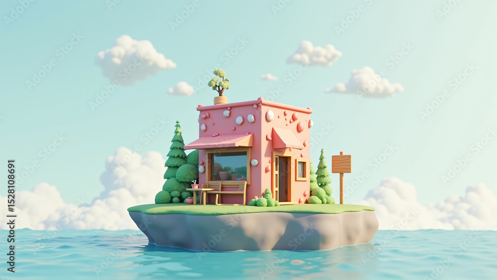 Tropical Island Escape: Serenity in the Ocean's Embrace Tropical Island Escape: Serenity in the Ocean's Embrace