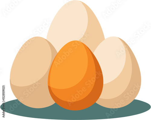 easter eggs vector