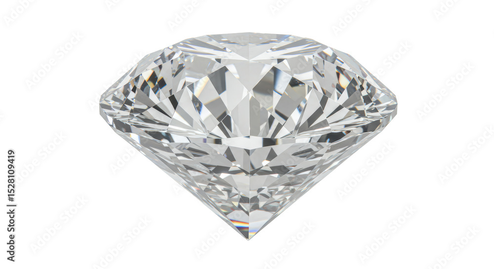 Isolated Sparkling Diamond Gemstone Isolated Sparkling Diamond Gemstone